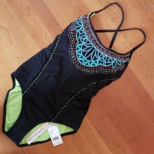 nanette lepore swim NWT one piece sz sm.